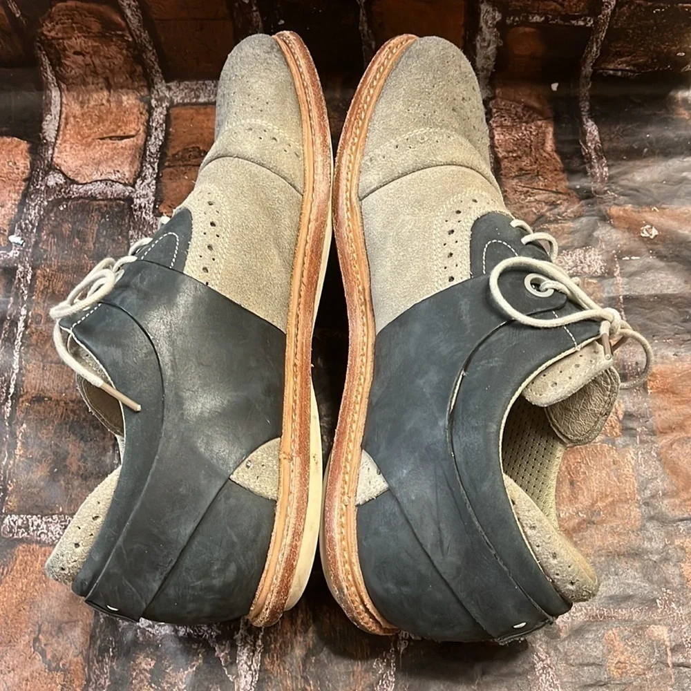 Tsubo Wexler II Oxfords Gray Blue mens 10.5